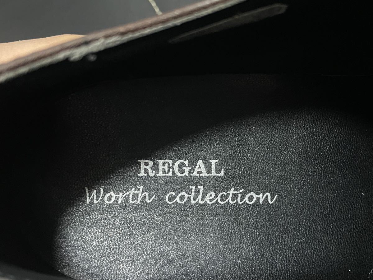 1度使用 REGAL Worth Collection リーガル NC20J V234 26cm レザーシューズ ビジネスシューズ ストレートチップ 内羽根式 ブラウン の画像8
