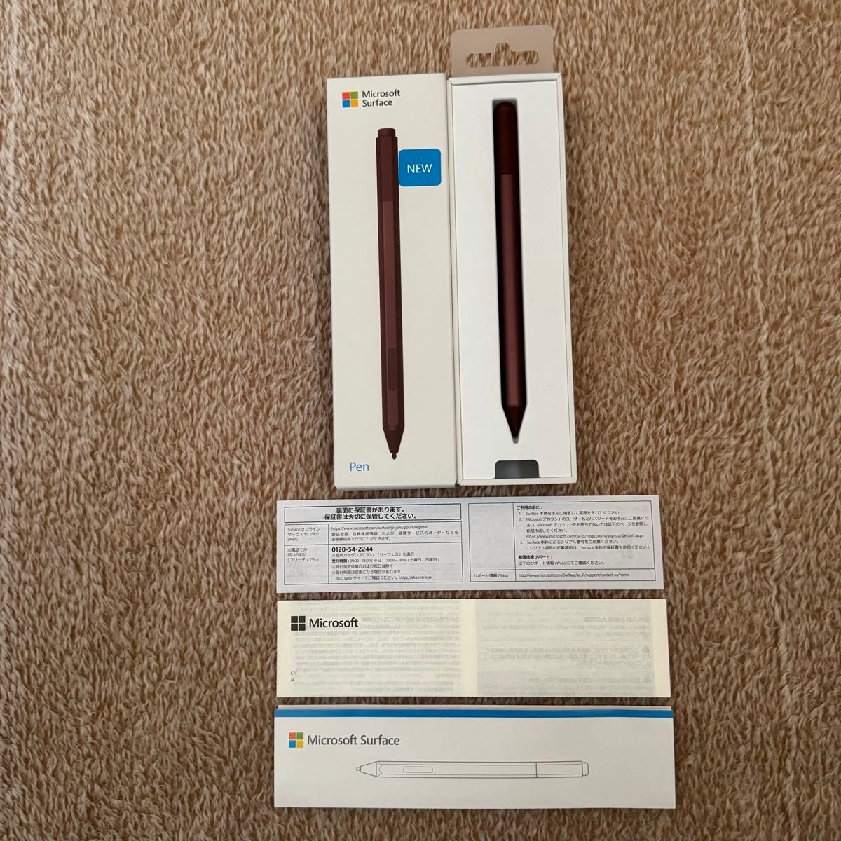 マイクロソフト 【純正】 Surface Pro 対応 Surfaceペン バーガンディ