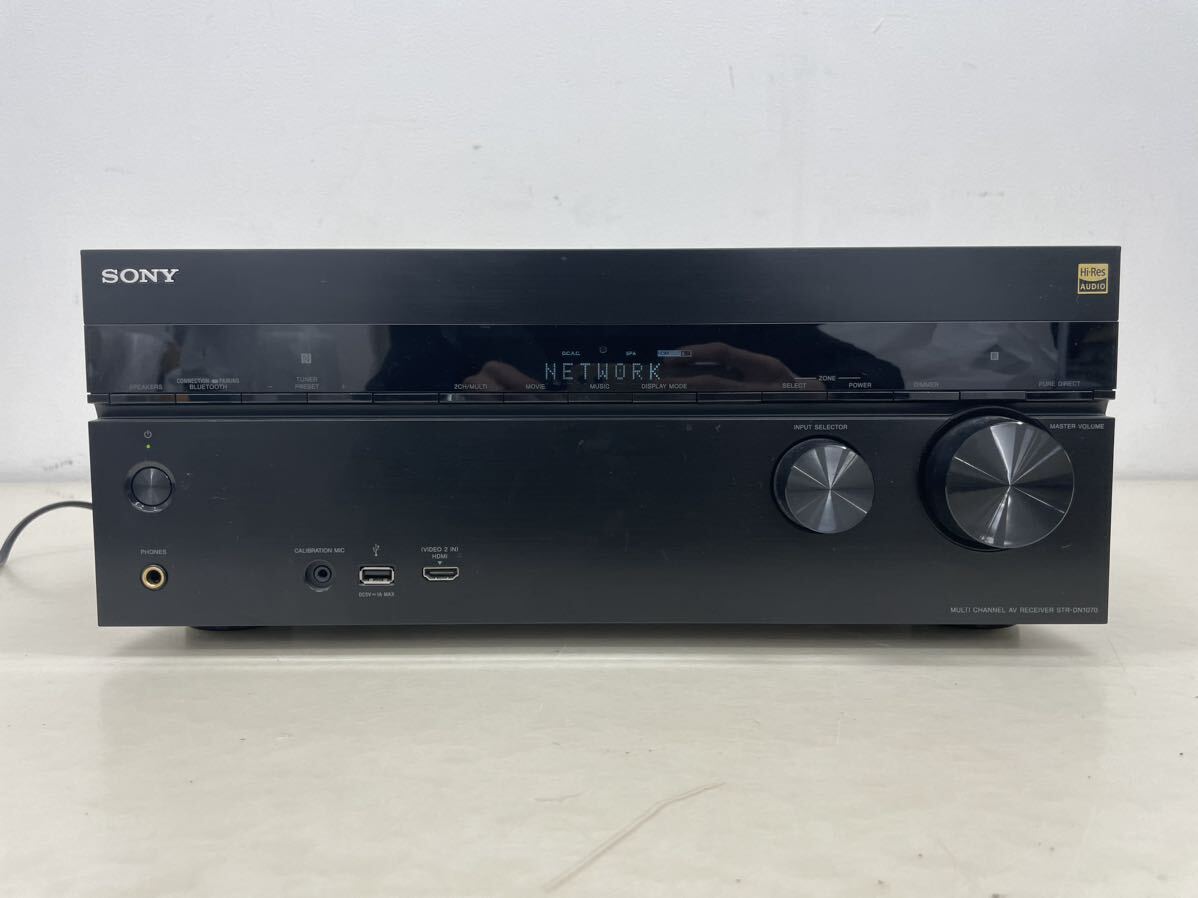 【美品】SONY ソニー マルチチャンネルインテグレートAVアンプ STR-DN1070 リモコン/元箱付き 動作品_画像2