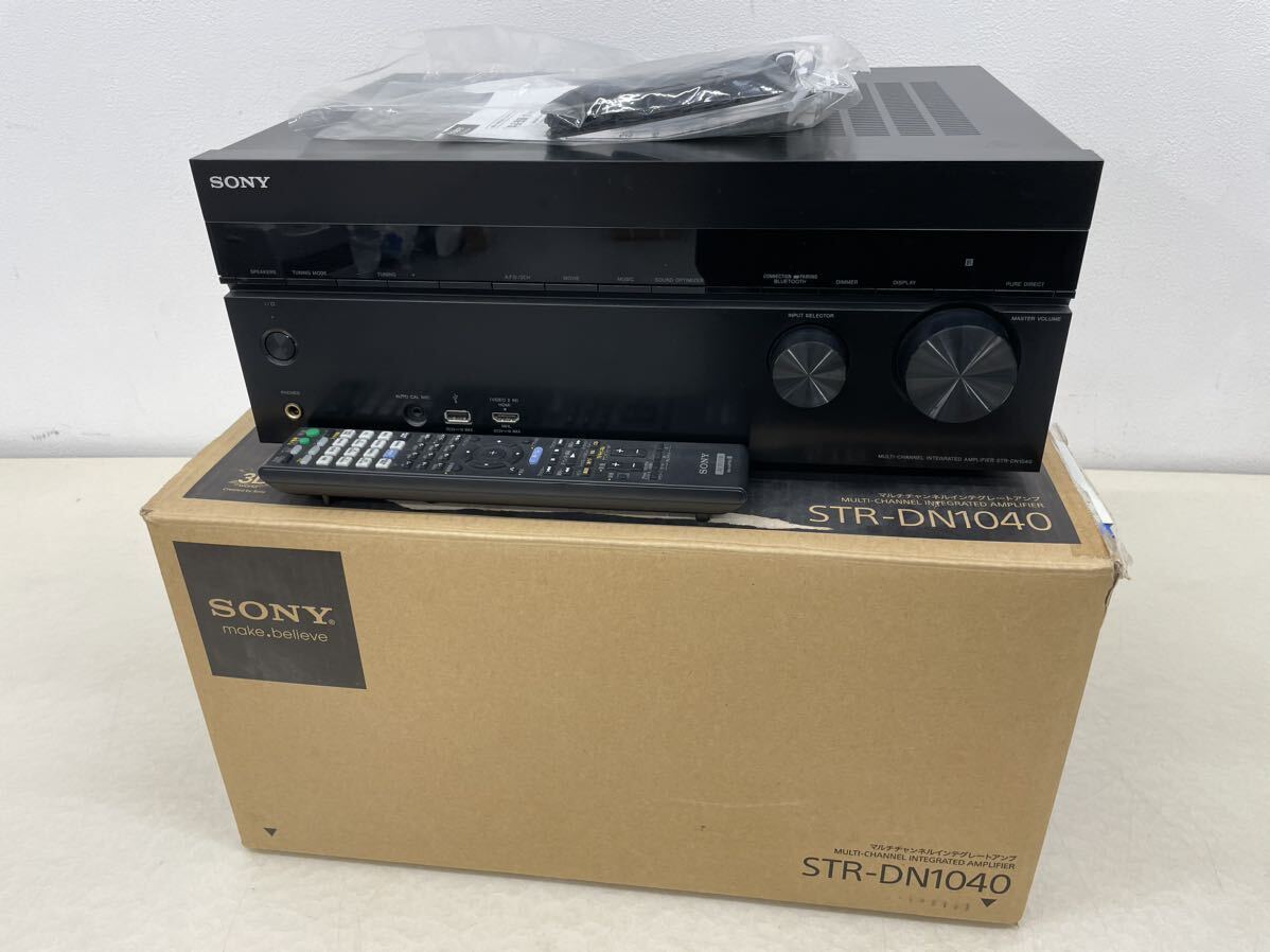 【美品】SONY ソニー マルチチャンネルインテグレートアンプ STR-DN1040 AVアンプ Bluetooth Wi-Fi リモコン/元箱付き 動作品の画像1