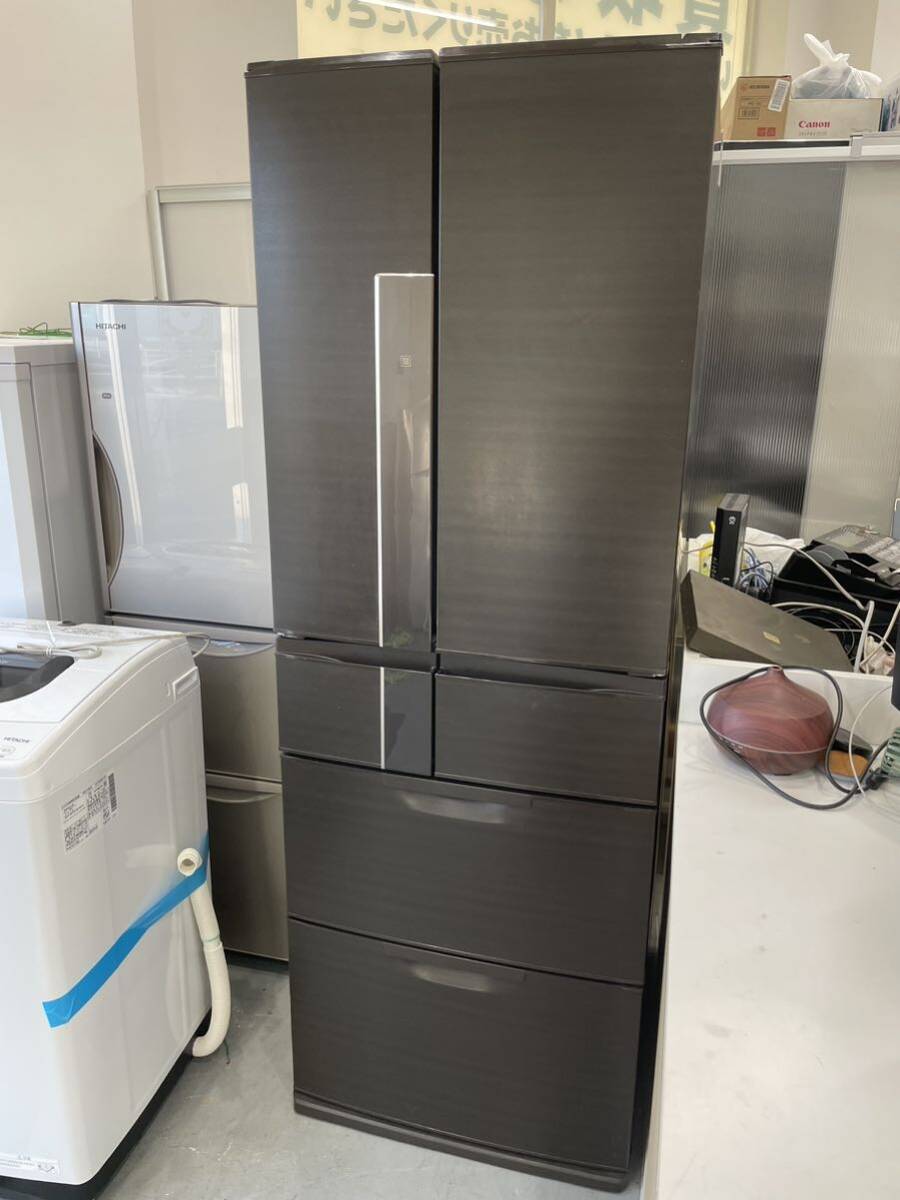 MITSUBISHI 三菱 ノンフロン冷凍冷蔵庫 6ドア 525L 観音開き MR-JX53X-RW形 大型 500L以上 2013年製 動作品 直接取引大歓迎