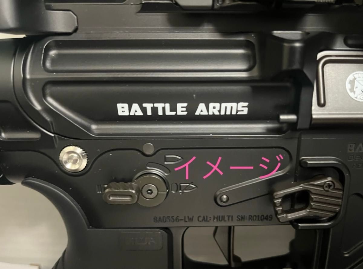 HK416Dメタルステッカー　刻印ステッカー エアガン