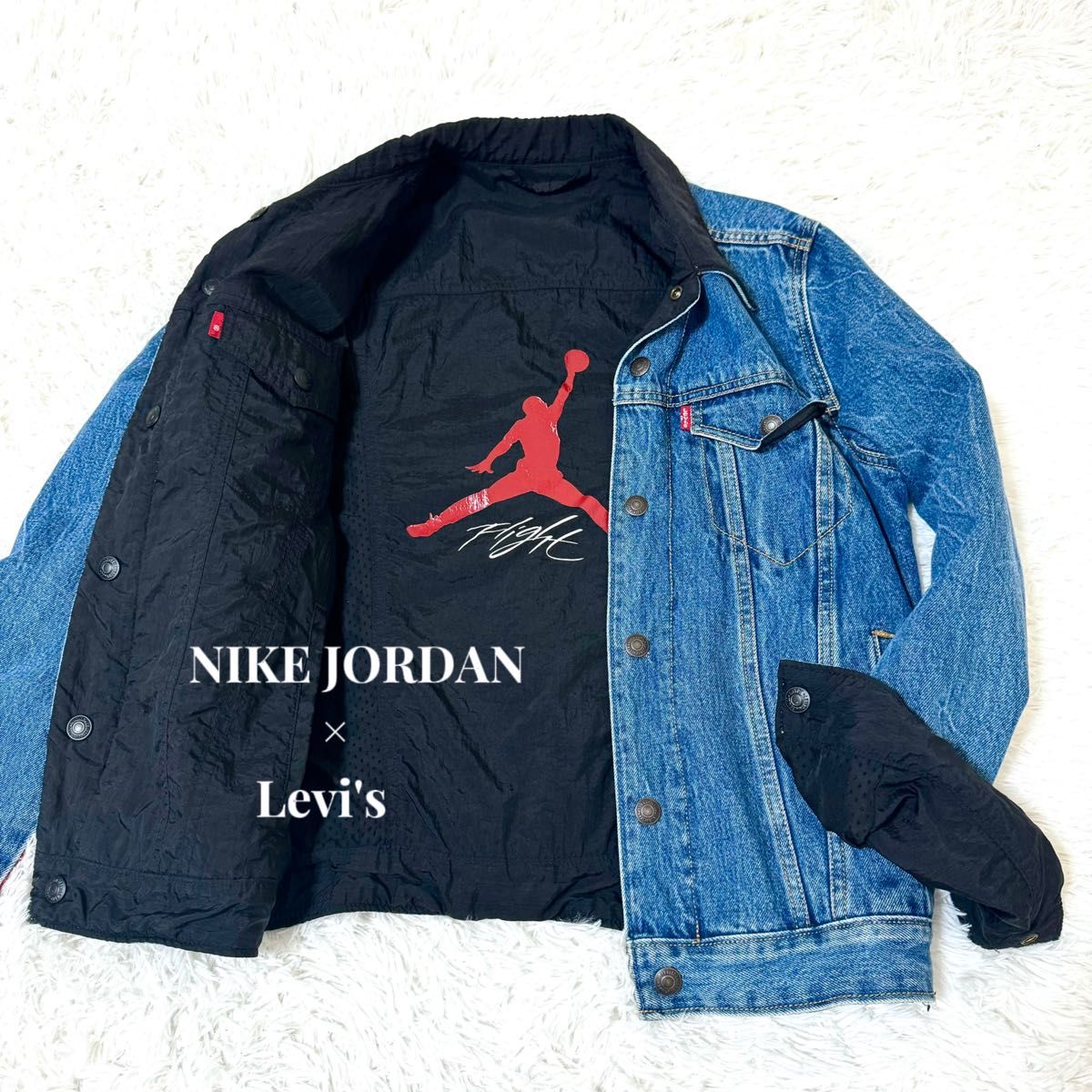 別注 NIKE JORDAN × Levi'sコラボ Gジャン リバーシブル ナイキ 別注 NIKE JORDAN × Levi'sコラボ Gジャン リバーシブル ナイキ