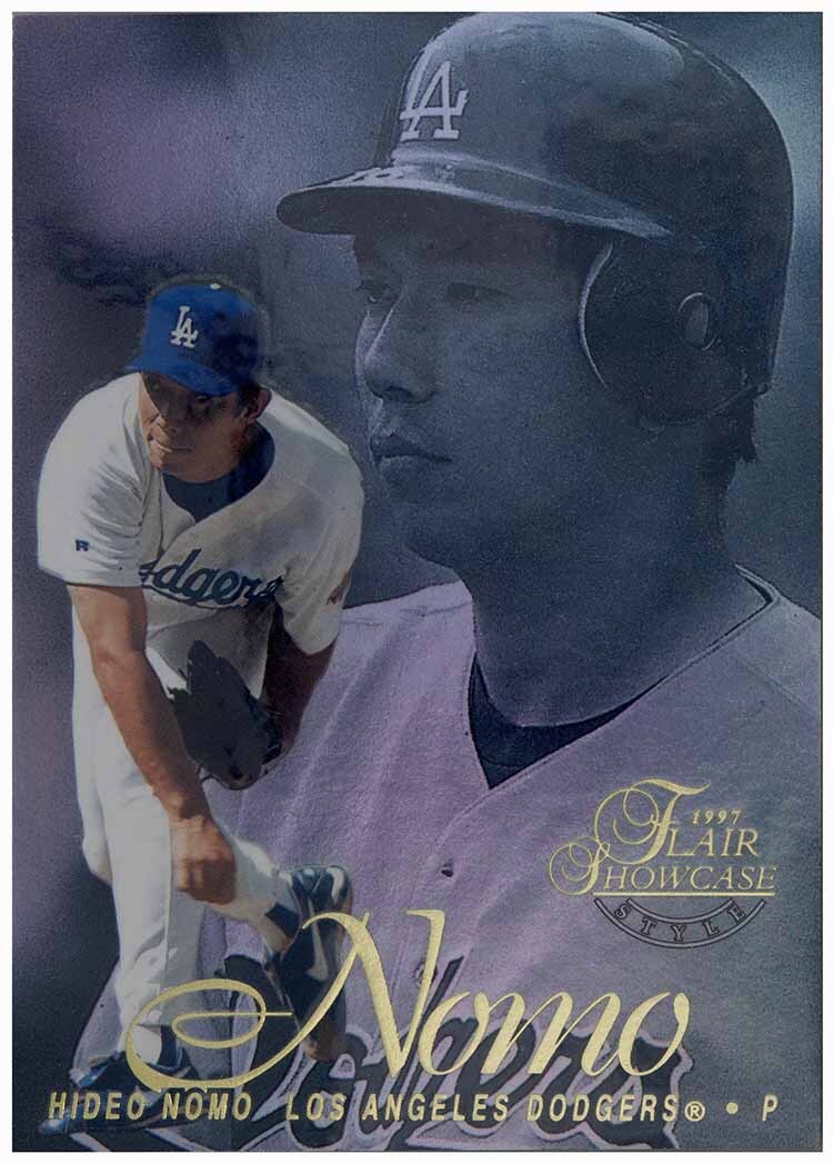 即決! 1997 野茂英雄 MLB FLAIR Showcase カード_画像1