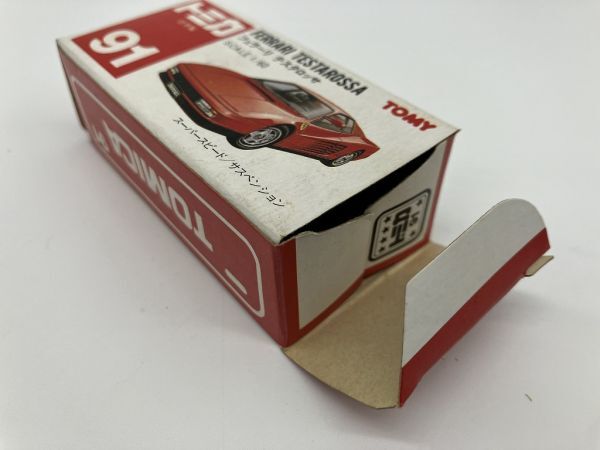 B1-160 日本製 ミニカー TOMY TOMICA 保管品 NO.91 フェラーリー テスタロッサ FERRARI TESTAROSSA_画像7