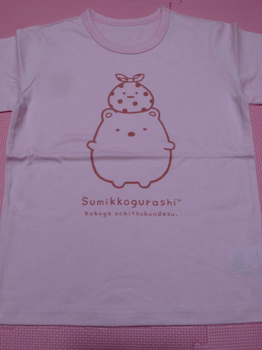 新品 130 すみっコぐらし 半袖Tシャツ 3枚セット しろくま とかげ ねこ 綿100％ 小学生 女の子 夏物 夏服 まとめ売り 120cm～ 送料無料_画像2