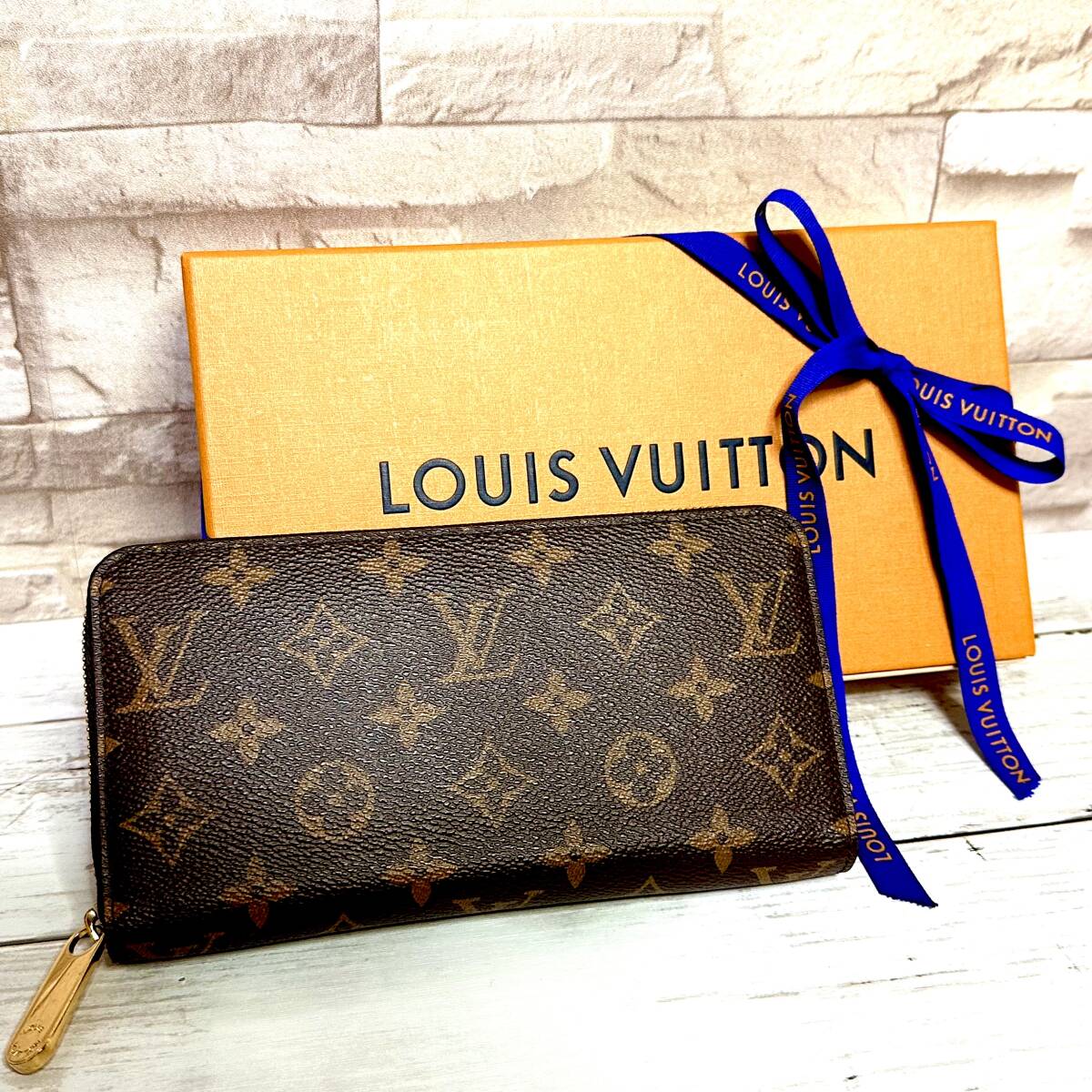 ☆極美品☆ LOUIS VUITTON ルイヴィトン モノグラム ジッピーウォレット M42616 新型ICチップ搭載 ラウンドジップ長財布 メンズ レディース