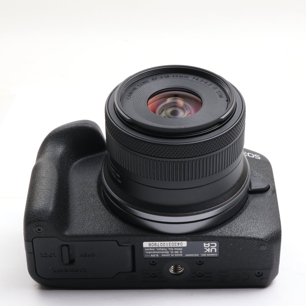 ミラーレス一眼カメラ　Canon ミラーレス一眼カメラ EOS R100 標準ズームレンズキット(RF-S18-45) ブラック/APS-C_画像5