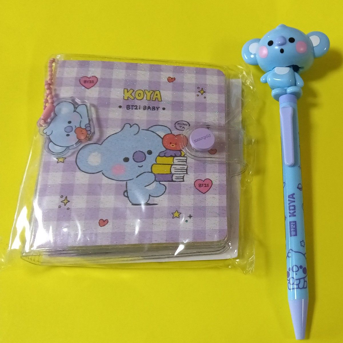 BT21、bt21、KOYAボールペンKOYAバインダーノートメモ帳、RM、ナムジュン、BTS、防弾少年団、LINEFRIENDS