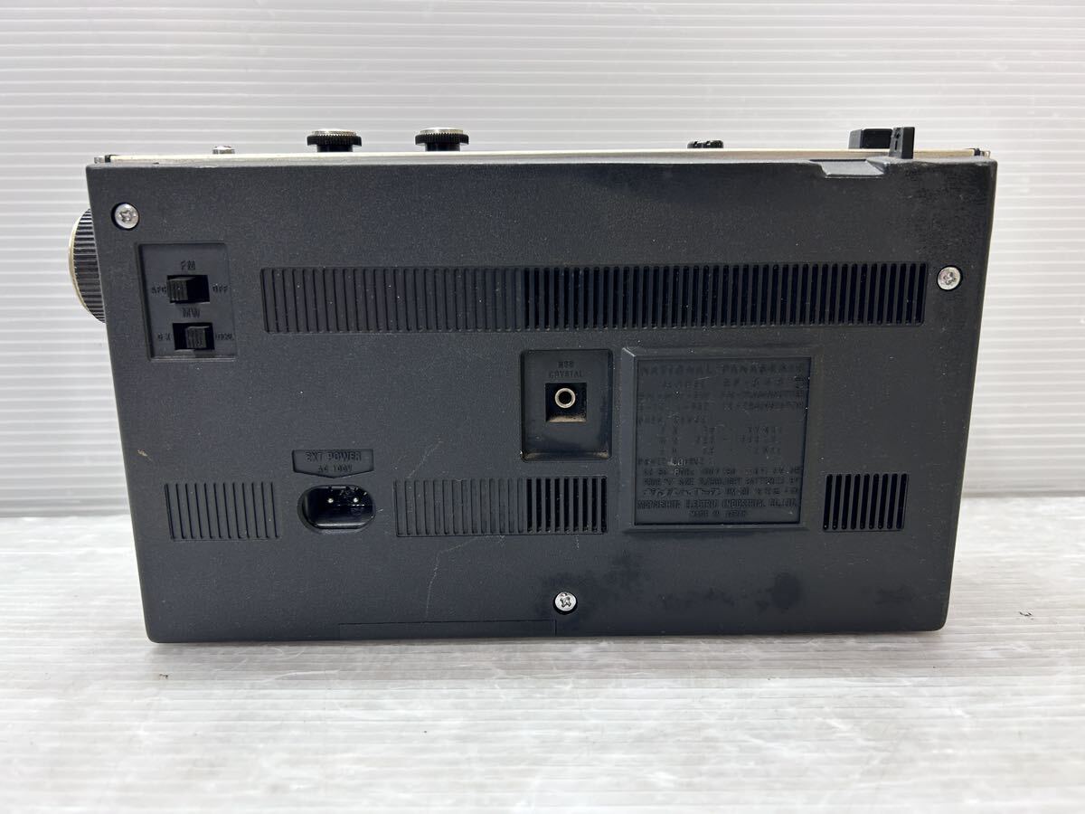 National Panasonic ワールドボーイ GXO (RF-848) FMトランシーバ マイクミキシング FM/MW/SWラジオ World boy 昭和レトロ/当時物 ジャンク_画像7