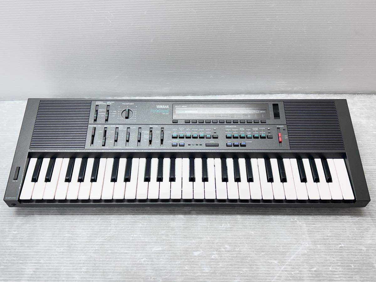 YAMAHA/ヤマハ キーボード PortaSound (MK-100) シンセサイザー/49全鍵盤 幅約61.5cm 音出しOK ジャンク品の画像1