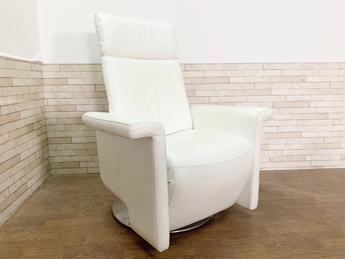 domi seal Domicil original leather reclining sofa personal chair 1 seater . sofa rotation white IDC large . furniture Germany made regular price approximately 22 ten thousand (.361