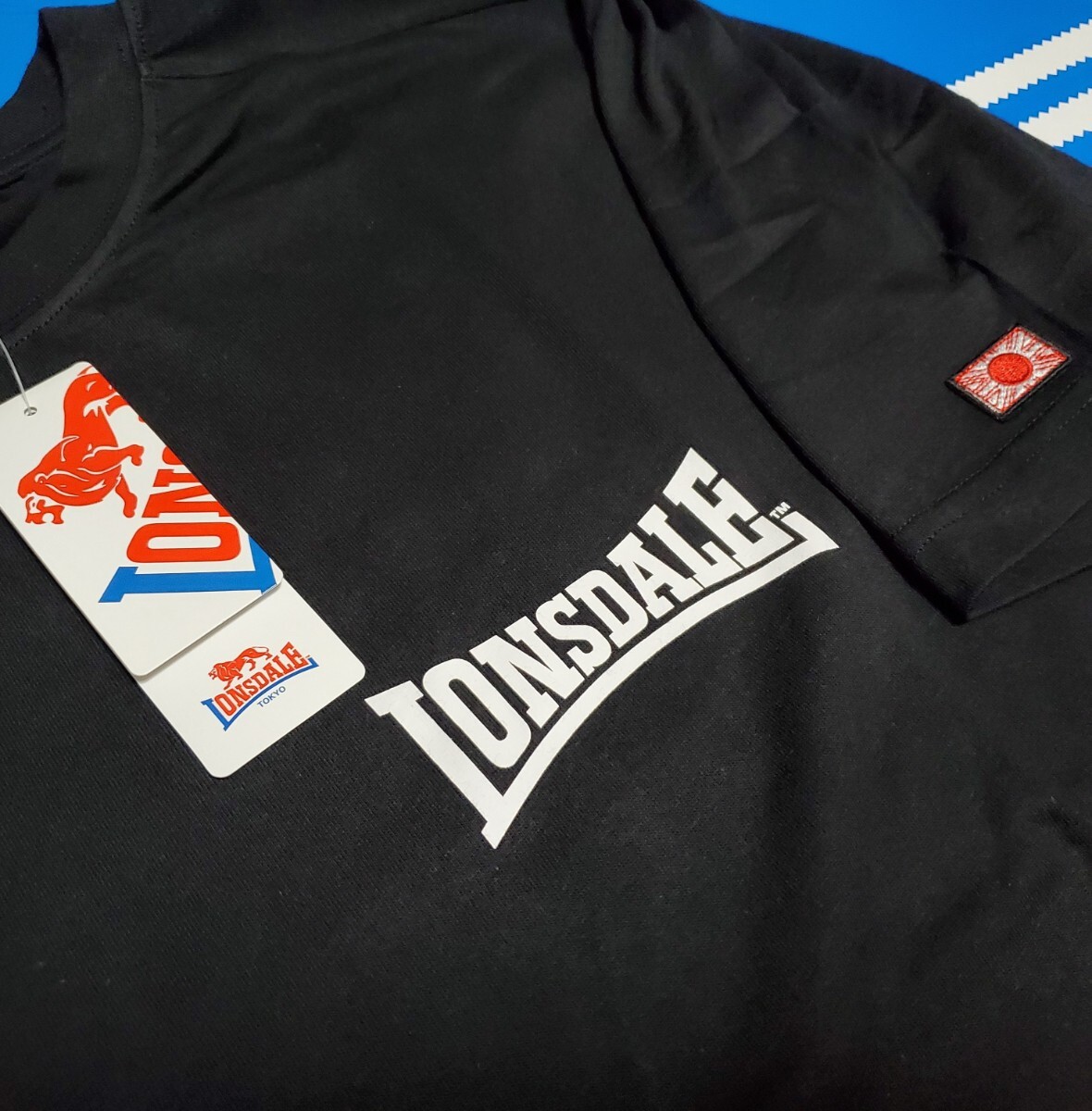 新品タグ付き　ロンズデール　Tシャツ 半袖　正規品　イギリス限定　日本Xイギリス　獅子 ブラック　サイズL_画像3