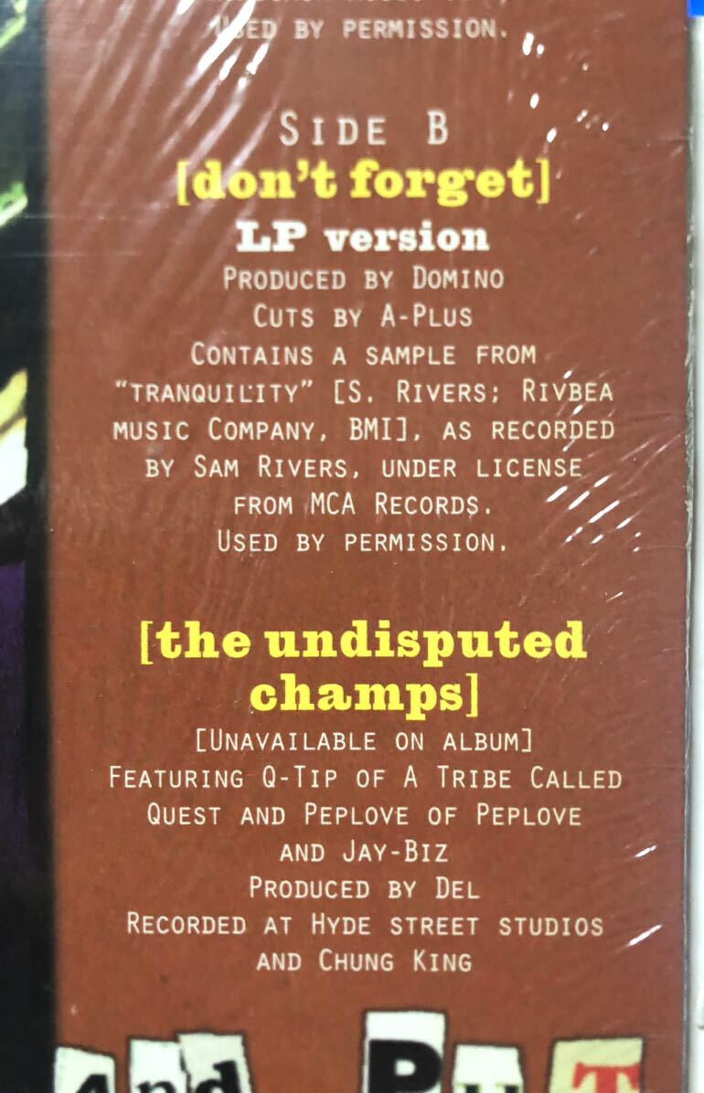 レア シュリンク 1994 Del The Funky Homosapien / Wrongplace / The Undisputed Champs Feat Q-Tip Original US 12 Elektra 0-66241 絶版_画像6