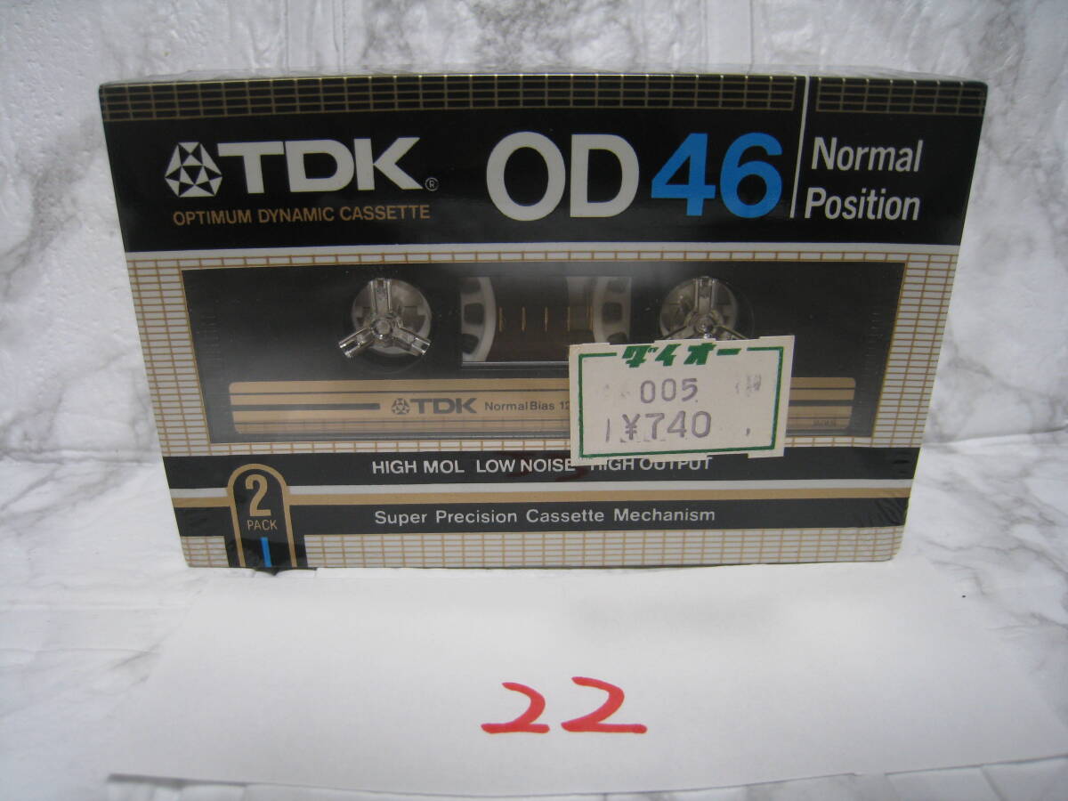 NO.22　未開封　TDK OD 46 ノーマルポジション 2パック カセットテープ_画像1