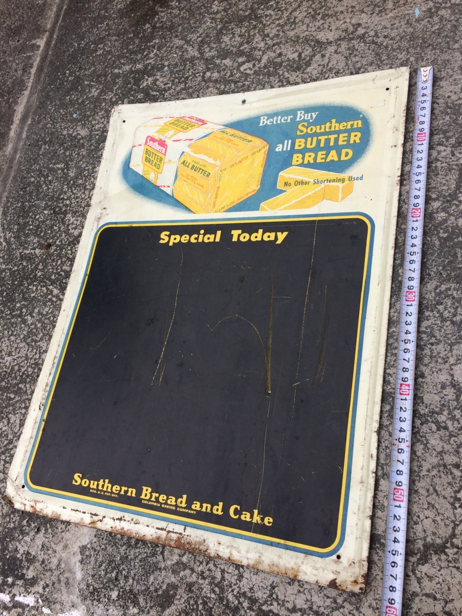 SPECIAL TODAY★60年代アメリカンヴィンテージ☆SOUTHERN BUTTER BREAD☆アメリカのパン屋のメニューボード
