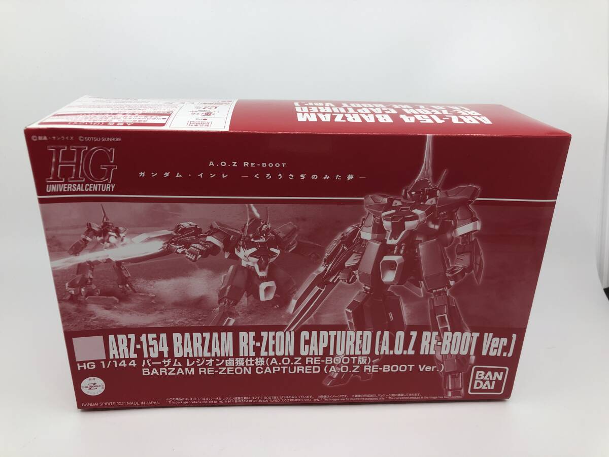 １円～ 中古美品 バンダイ HGUC プレバン限定 1/144 ARZ-154 バーザム レジオン鹵獲仕様 BARZAM RE-ZEON CAPTURED A.O.Z RE-BOOT Ver. _画像1