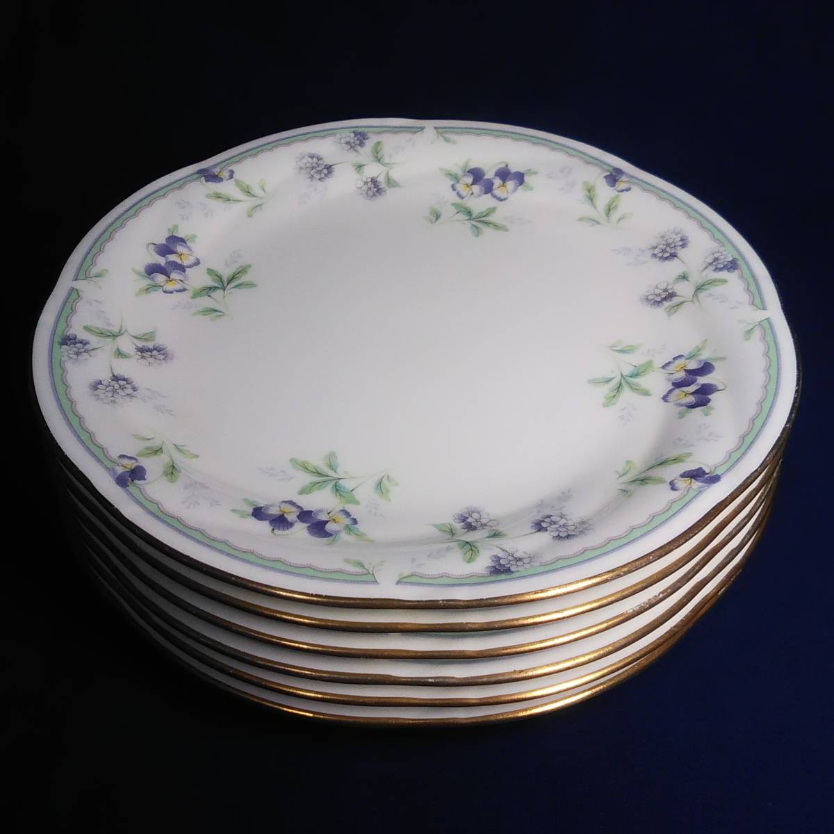 ノリタケ バイオレットソング ケーキ皿 Noritake VIOLET SONG_画像6