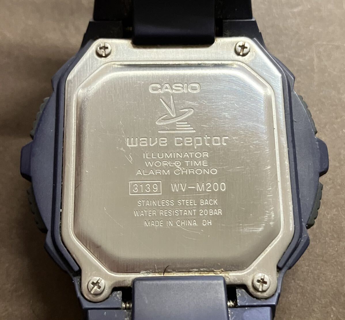 CASIO/カシオ★wave ceptor/ウェーブセプター★ WV-M200★電波時計★デジタル★腕時計★ジャンク★021531_画像4