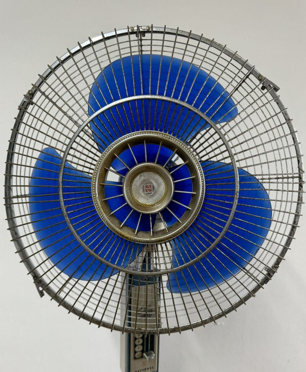 National/ National *F-40WB* large electric fan * Showa Retro * antique * electrification OK*3 sheets wings root * Junk *031131