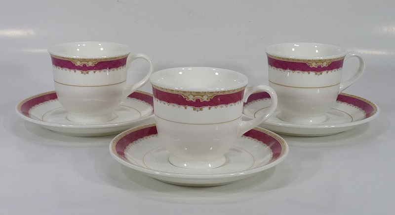 《SS》コレクター収集品 Noritake ノリタケ カップ＆ソーサー大小各３客・茶器セット_画像3