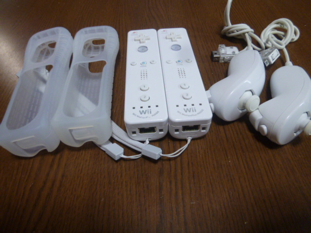 RSJN069【送料無料 動作確認済】Wii リモコン モーションプラス　ジャケット ストラップ　ヌンチャク　ホワイト　白　純正品 2個セット_画像7
