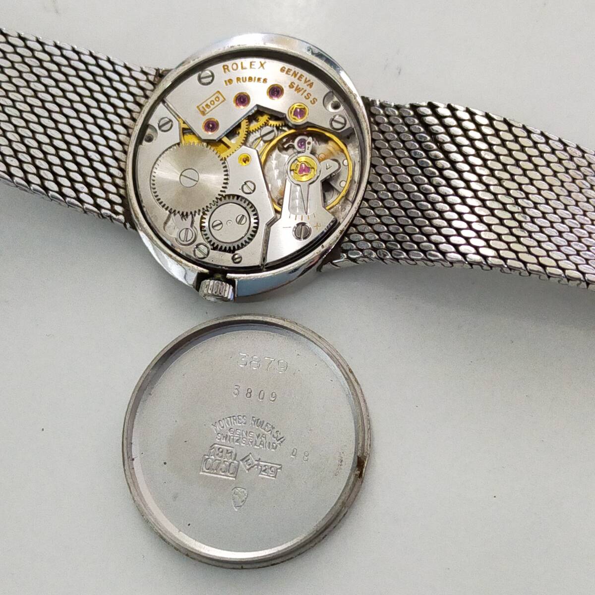 563/8　194259　ROLEX　Cellini　ロレックス　レディース　腕時計　18K　WG　750　総重量約47.1g　無垢　チェリーニ_画像3