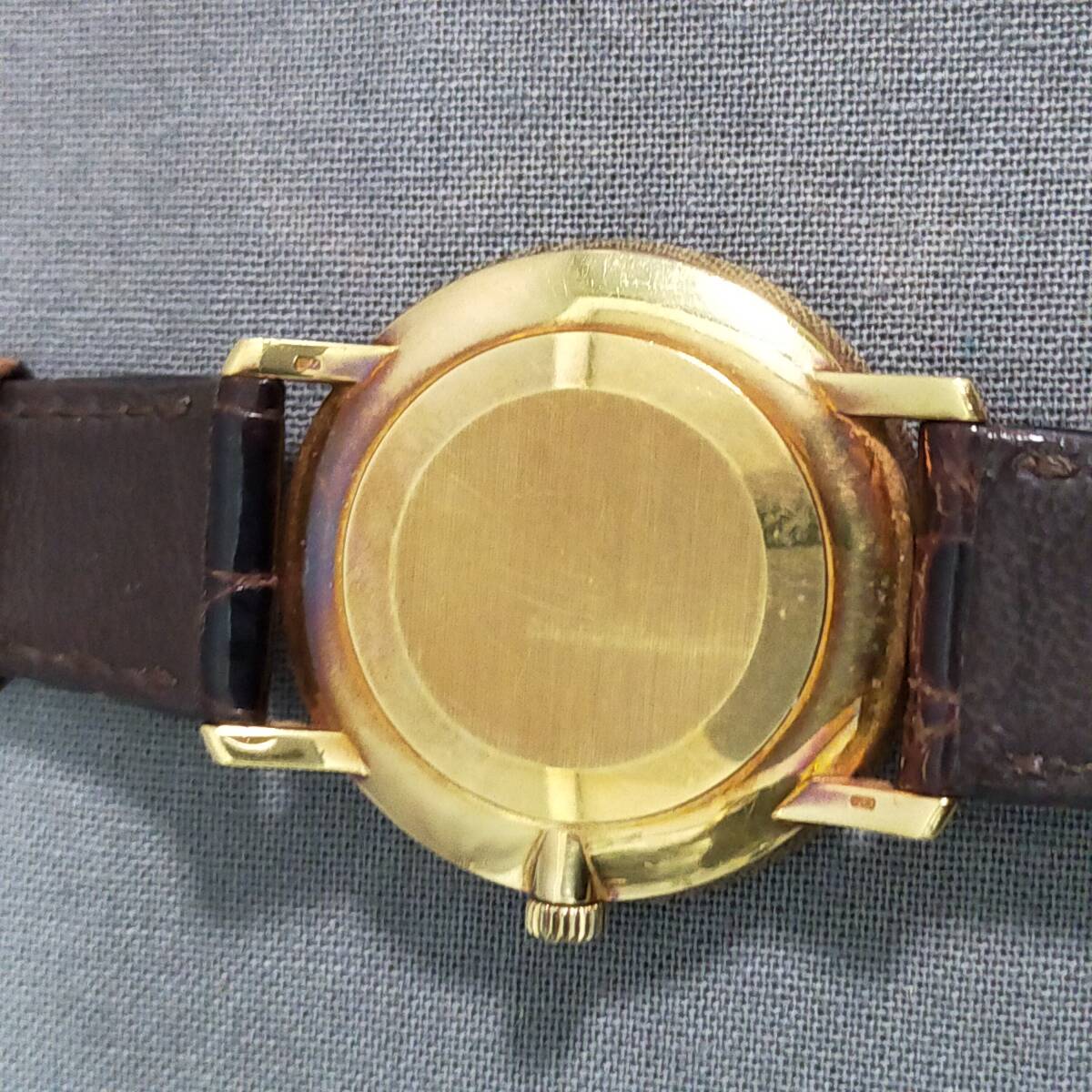 563/8 193973 OMEGA DE VILLE オメガ メンズ 腕時計 ゴールドカラー デビル Ω 手巻きの画像2