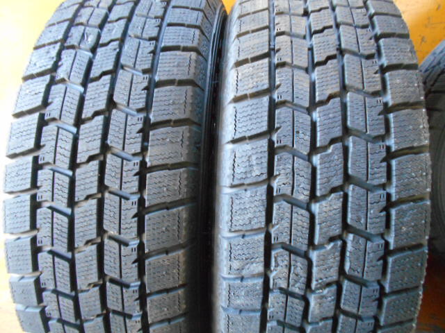 EA5214 アルミ グッドイヤー アイスナビ7 185/65R14 4本セット バリ山 5.5J +38 100 2021年製タイヤ_画像6