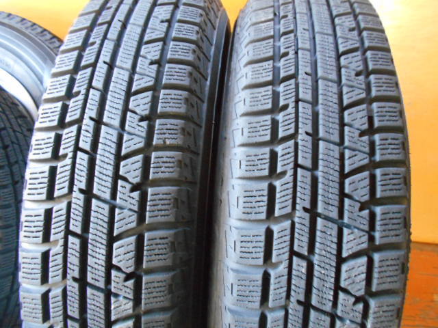 ET5218 鉄ホイール ヨコハマ アイスガード IG50 PLUS 145/80R13 4本セット バリ山 4.00B 100の画像4