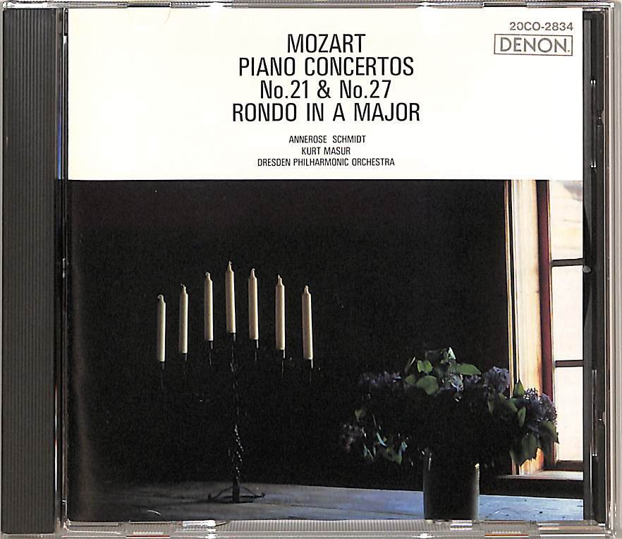 D00148035/CD/アンネローゼ・シュミット「モーツァルト/ピアノ協奏曲第21、27番」_画像1