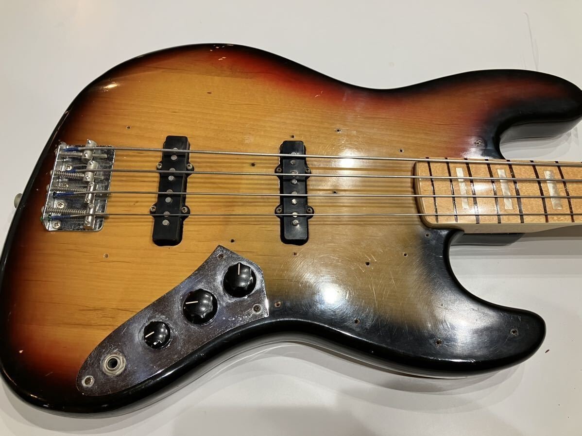 【音出し確認済】Fender USA JAZZBASS エレキベース74〜75年製？ シリアル406408 ビンテージの画像2