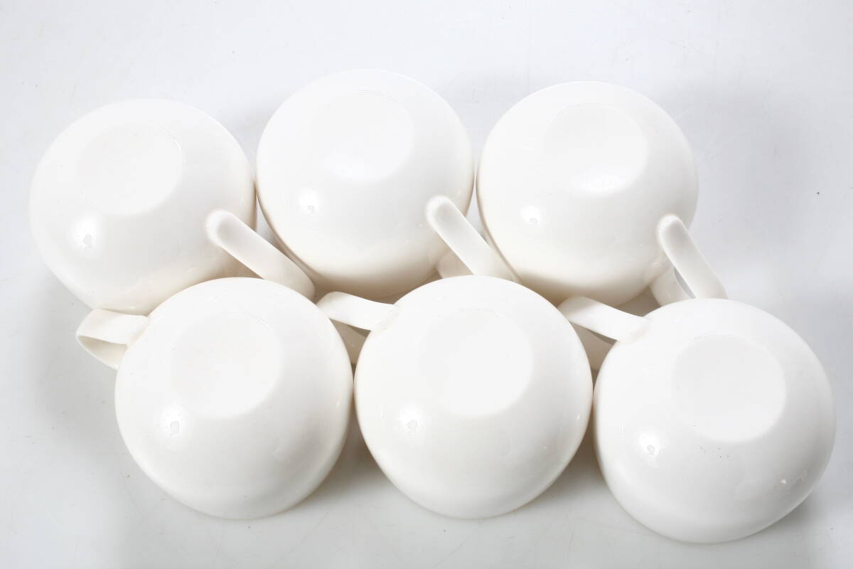 ティーカップ 6客セット 陶器 白磁 洋食器 紅茶 コーヒー _画像3