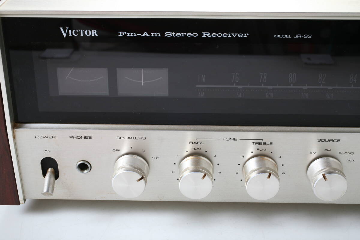 VICTOR Fm-Am Stereo Receiver JR-S3 ビクター ステレオ レシーバー オーディオ機器_画像2
