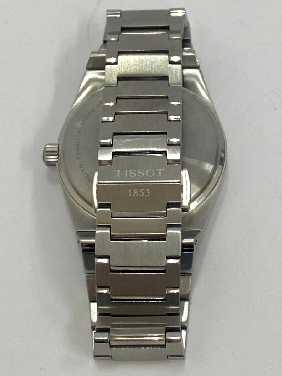 TISSOT ティソ PRX ピーアールエックス シルバー文字盤 クォーツ メンズ 腕時計 T137210 美品 稼働 箱 余りコマ付きの画像6