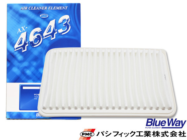 アクセラ BL5FP BL5FW BL6FJ BL6FJ改 エアエレメント エアー フィルター クリーナー パシフィック工業 BlueWay_画像1