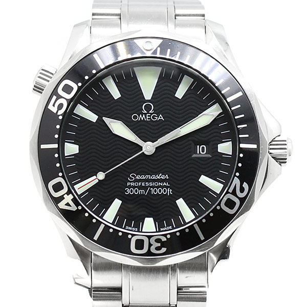 オメガ OMEGA シーマスター プロフェッショナル 300M 2264.50 ブラック文字盤 SS メンズ腕時計 クォーツ 41mm