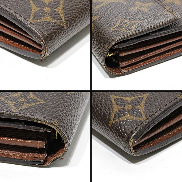 1円～LOUIS VUITTON モノグラム 旧型 ポルトフォイユ サラ 長財布 廃番モデル M61734 ルイヴィトン_画像4