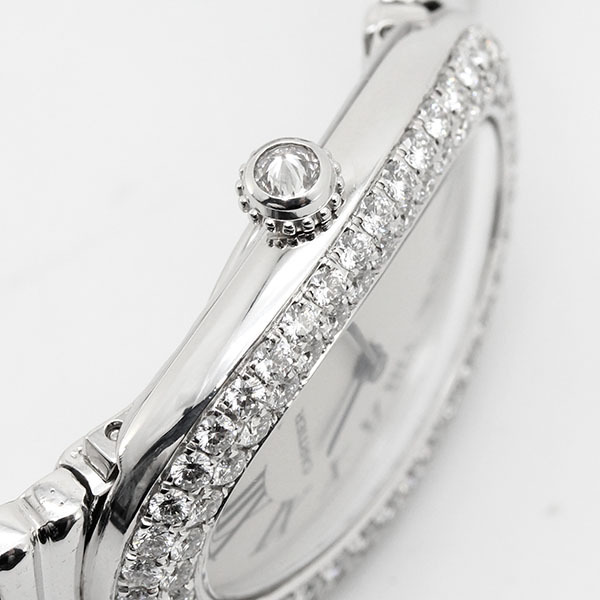  роскошный Cartier Cartier Baignoire SM кварц K18WG женские наручные часы after diamond breath неоригинальный производства 74.5g