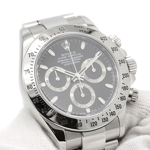 ロレックス ROLEX デイトナ 116520 ブラック文字盤 F番 SS メンズ腕時計 自動巻き DAYTONA 40ｍｍ ブランド_画像8