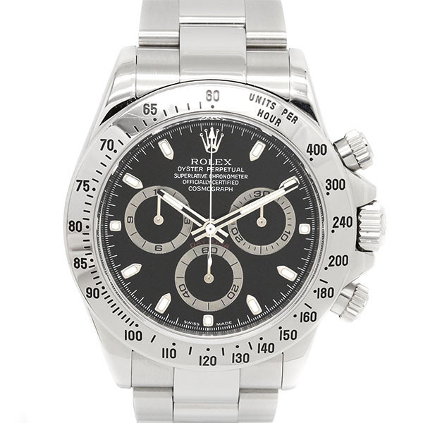 ロレックス ROLEX デイトナ 116520 ブラック文字盤 F番 SS メンズ腕時計 自動巻き DAYTONA 40ｍｍ ブランド_画像1