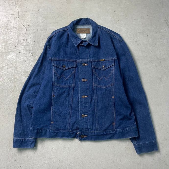 90年代 USA製 Wrangler ラングラー デニムジャケット COWBOY CUT メンズXL_画像1