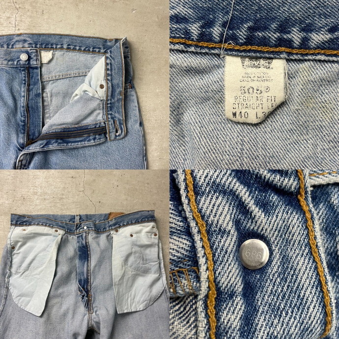 90年代 Levi's リーバイス 505 デニムパンツ ワイド メンズW40_画像6