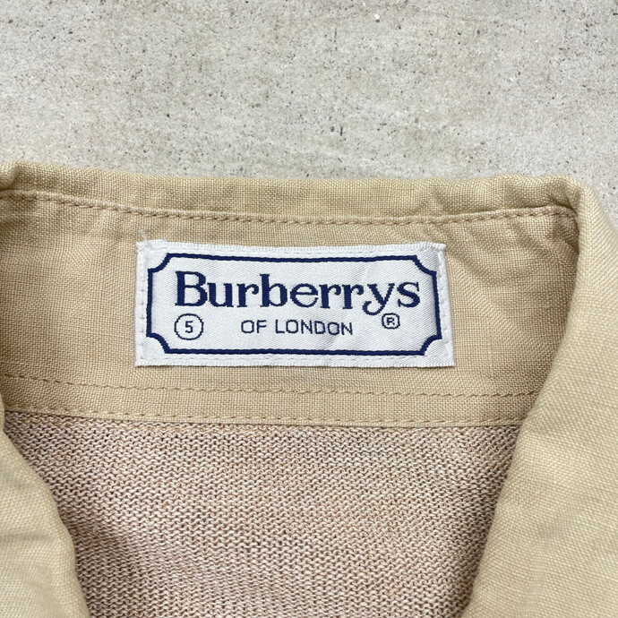 BURBERRYS LONDON バーバリー ロンドン 切り替えデザイン リネン長袖シャツ メンズS-M相当 レディース_画像8