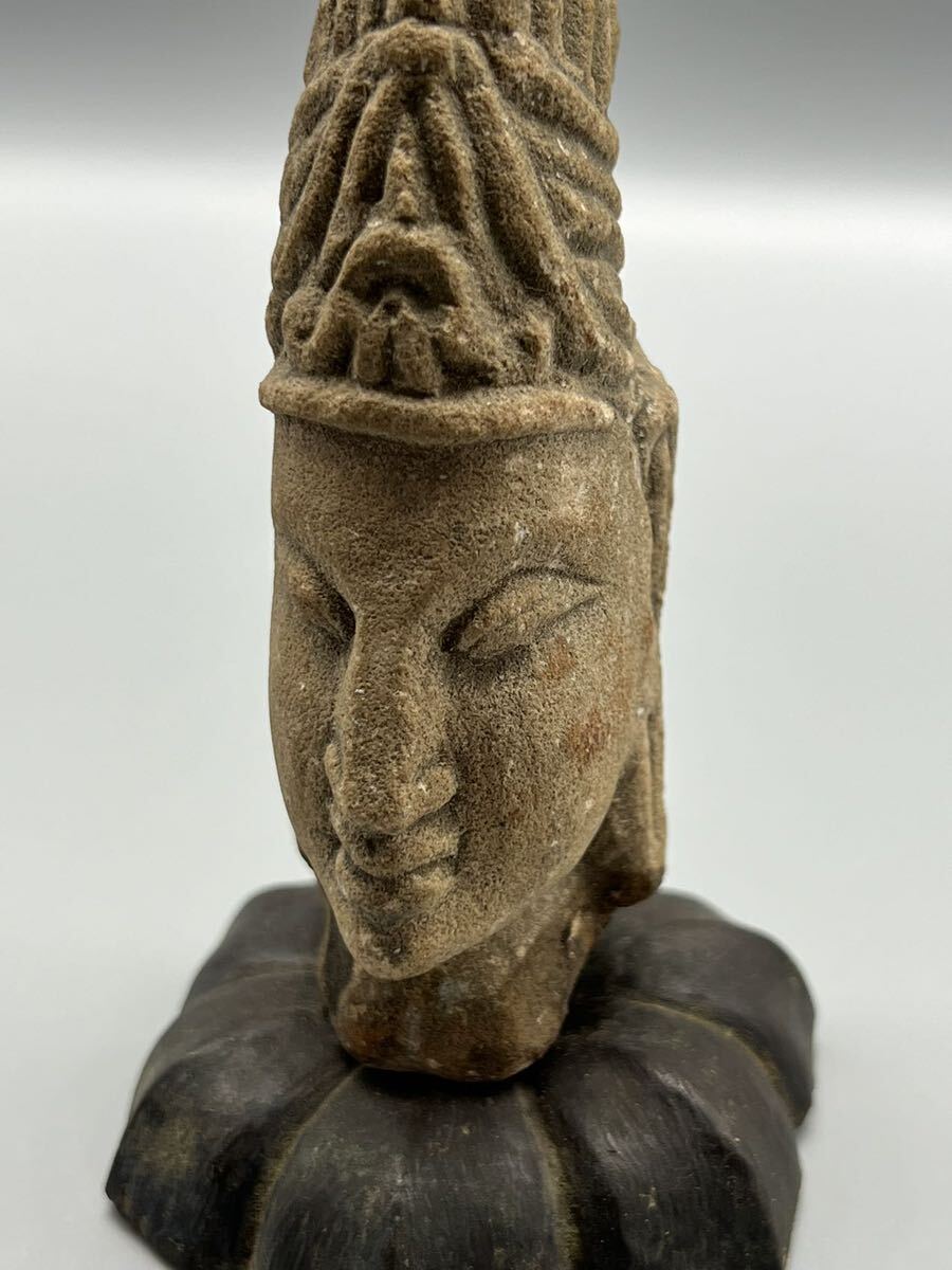 5世紀古インド仏像頭_画像8
