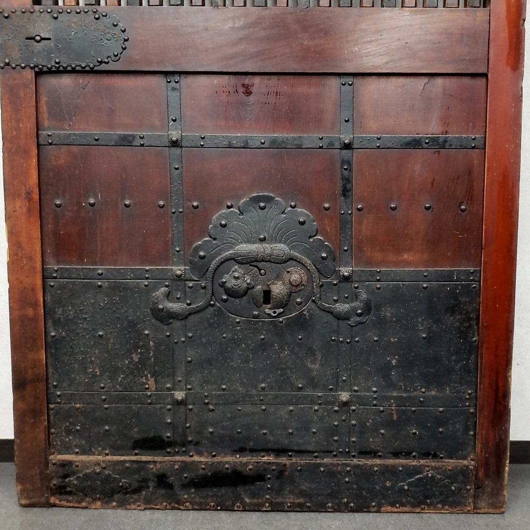 数量は多 - Yahoo!オークション 時代建具 高さ183.2cm 幅97.6m 富山蔵戸 建具