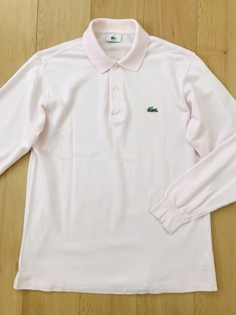 LACOSTE★長袖鹿の子ポロシャツ★薄ピンク★4の画像5