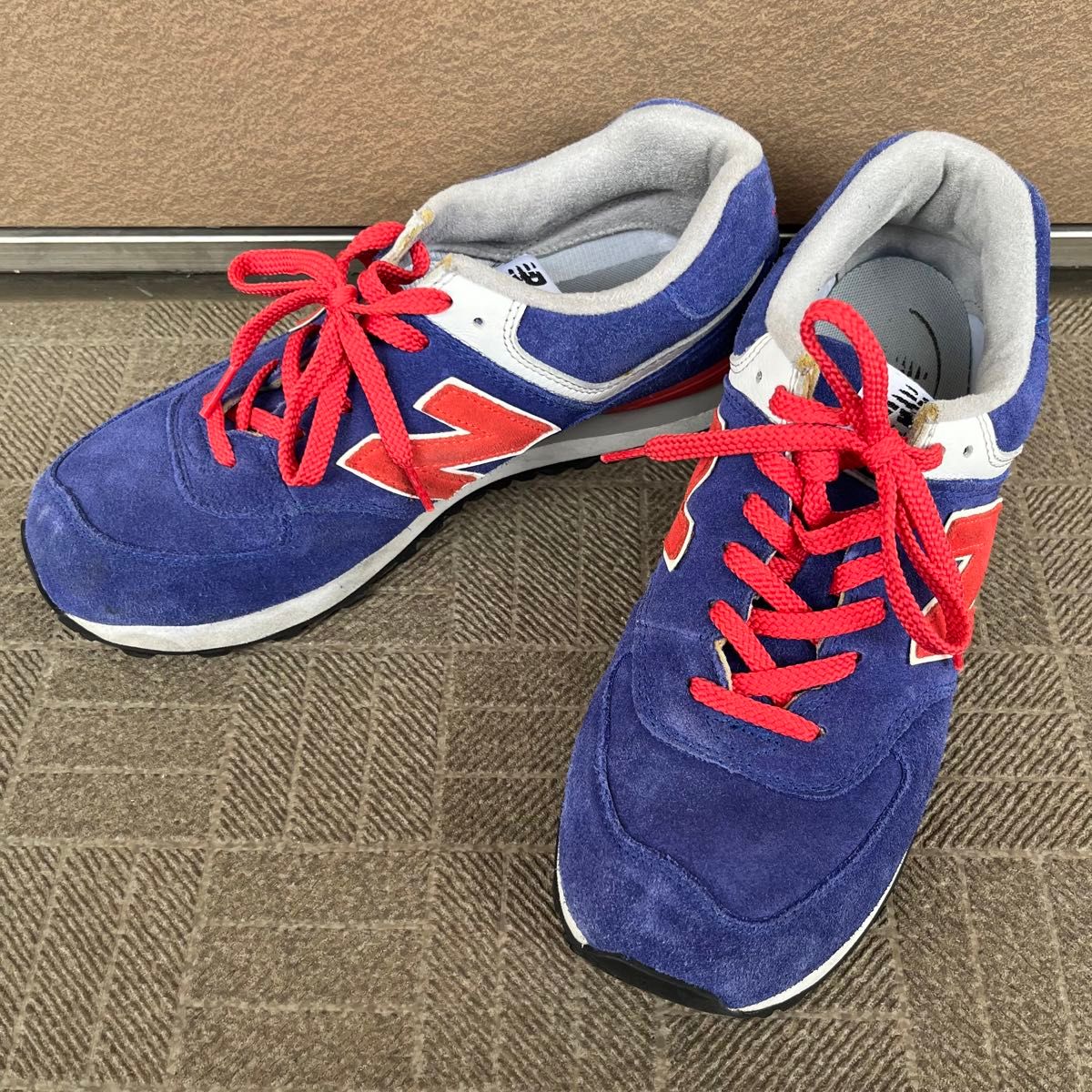 ML574KBL 28cm New Balance ブルー レッド ニューバランス スニーカー