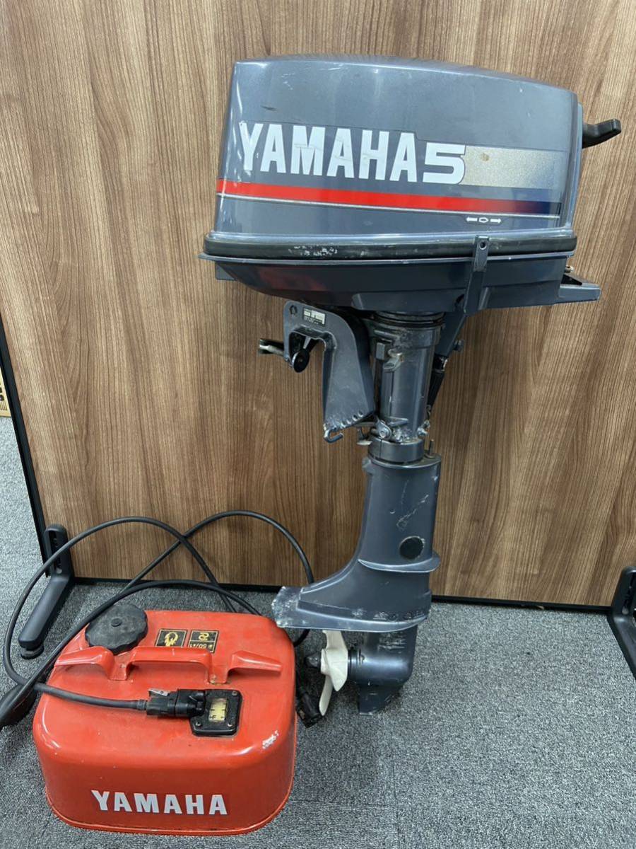 【直接引取り限定】 #8153 YAMAHA ヤマハ 小型船舶用船外機 船外機 5馬力 6E3-S 動作未確認_画像1