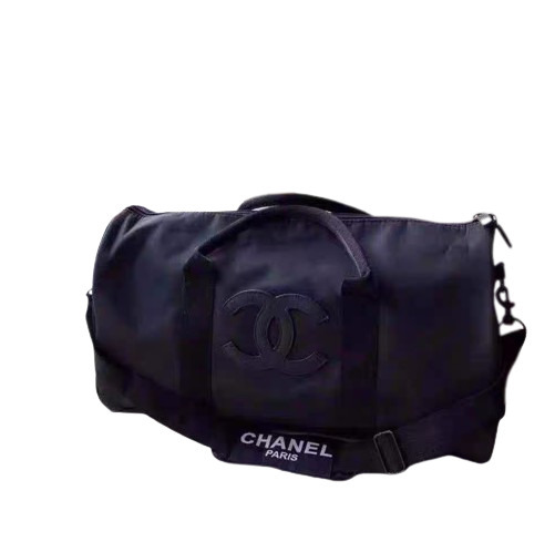 【未使用】 シャネル ノベルティ 非売品 CHANEL 旅行バッグ ボストンバッグ ショルダー付き 1泊 2泊 大容量 メンズ レディース ブラック_画像2